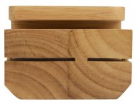 Set cheese Eat&Bite Break: 2 ceramic knives on a wooden stand, ceramic board (825908)