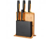 Set of 5 knives in a bamboo block Fiskars Functional Form 1057552