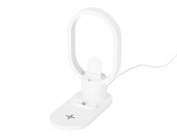 Charging station wireless 4-in-1 Evolt Portal with lamp, 15 W, white (592206)
