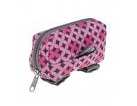 Leash bag neoprene Doog Toto, pink with pattern, 10x7x4 cm