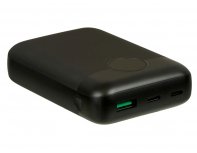 External battery with fast charging Qjet QC/PD CosmIQ, 10000 mAh, Black (696817)