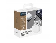 Наушники беспроводные с микрофоном Deppa Air Nova 2, белый (1-44219)