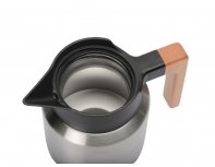 Coffee pot with wooden handle Eat 850 ml silver RA-236784