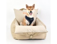 Car seat for dogs Puppia Car Seat beige, 53х52х43 cm, L RA-325566