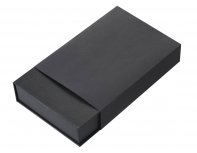 Gift set Lettertone Goethe with A5 notepad, 2 pens and a cardholder, black