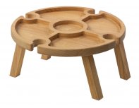 Столик деревянный на складных ножках Eat Outside party коричневый RA-289053