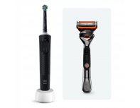 Electric Toothbrush Oral-B Vitality Pro Black + Male Shaving Machine Gillette Fusion Proglide