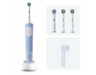 Щетка зубная электрическая Oral-B Vitality Pro голубая + насадки Cross Action 2 шт + колпачок на насадку