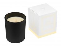 Scented candle Lights of Moscow in a black Mystery glass, Exclusive collection, 250 ml (268811N)
