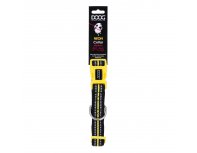 Collar for dogs Doog Neon Bolt, 42-62 cm, black and yellow, L