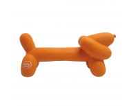 Игрушка для собак латексная Duvo+ Надувная такса, оранжевая, 18x5.5x8 см