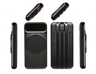 Battery external wireless Magnetic with integrated cables Evolt Mani, 10000 mAh, black (590164.07)