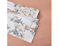 Комплект постельного белья Arya Alamode Bloom евро, 2-спальный Коралловый 8680943244017