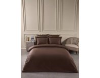 Bedding set Arya Vip single dark brown 8680943244321