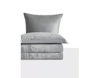 Bedding set Arya Noble Epic Euro, double silver, white 8680943260482