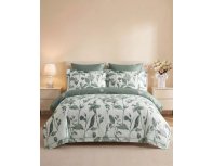 Bedding set Arya Allure Midnight Euro, double grey, white 8680943260680
