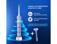 Набор щетка зубная электрическая Oral-B Vitality Pro D103.413.3 Lilac Mist + Бритва Gillette Venus Swirl с 1 сменной кассетой