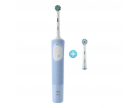 Щетка зубная электрическая Oral-B Vitality Pro D103.423.3H Голубая + насадка Oral-B EB60 Sensitive Clean, 1 шт.