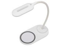 Светильник настольный с беспроводной зарядкой Evolt Flamp, белый (593508)