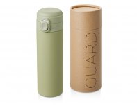 Thermocup vacuum with a Waterline Guard button, 400 ml, tube, olive (827513W)
