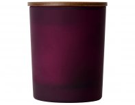 Soy scented candle in glass Kiana Niort, burgundy