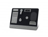 Clipboard Pro Folding Laptop Stand and Accessory Organizer Brand Charger, Gray (833121)