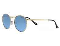 Sunglasses Zippo, unisex, copper frame, blue lenses, gold (OB130-08)