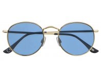 Sunglasses Zippo, unisex, copper frame, blue lenses, gold (OB130-08)