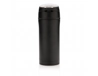 Mug thermal XD Collection Easy Lock made of recycled RCS stainless steel, 300 ml, black (P435.061)