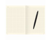 Gift set: ballpoint pen Parker Jotter XL SE20 Monochrome and an undated diary, black cut, black