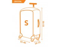 Suitcase cover Routemark Crystal Fast Track S (SP310)