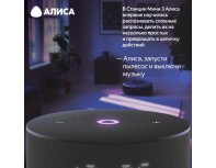 Колонка умная Яндекс Станция Мини 3 на YaGPT, модель YNDX-00027 (черный)