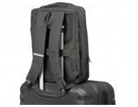 Backpack laptop Voyager Sheller with a plastic surface, black (934457)