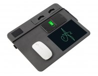 Wireless Charging LCD Mouse Pad Qjet Multi Pad 10W Black (788725)