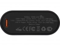 External battery with fast charging Qjet QC/PD Qwik, 10,000 mAh, Black (590972)