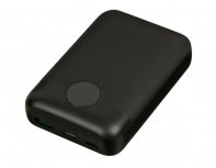 External battery with fast charging Qjet QC/PD CosmIQ, 10000 mAh, Black (696817)