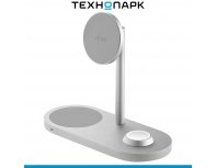 Устройство зарядное беспроводное uBear Stage 3 in 1 (WL10SL31-GW) серебристый