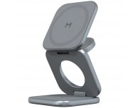 Устройство зарядное беспроводное Magssory Fold Ultra 3 в 1 для Apple полночь (WCH083m)