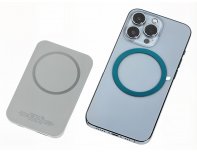 Battery external wireless magnetic Qjet MagnetIQ, 5000 mah, 10 W, grey (590970)