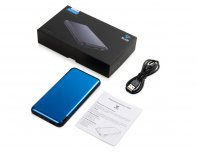 Аккумулятор внешний Evolt Forge v.2 металл, 10000mah, синий (591202)