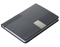 Gift set Lettertone Goethe with A5 notepad, 2 pens and a cardholder, black