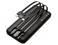 Gift set Lettertone Tesla with an A5 notepad, pen, and 10,000 mAh power bank, black