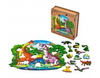 Пазл деревянный Active Puzzles Семья брахиозавров
