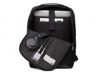 Backpack Lexon Track Simple, 28x16x40 cm, black (LN2402N)