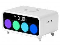 Часы с беспроводным зарядным устройством Rombica Timebox 1 белый RA-241708