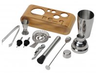 Kit Master of Wine Bartender for making cocktails on a bamboo stand RA-236724