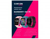 Smart watch Canyon Barberry SW-79 IP 67 BT 5.1 touch screen display 1.7 pink