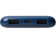 Набор из внешнего акуумулятора и универсального кабеля Evolt Reserve LED, 10000mAh, темно-синий