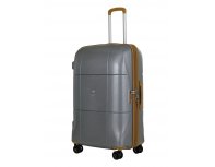 Suitcase Echolac Atlas Pro 4-wheel, 52x75x30 cm, silver (1124TS080919280)