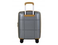 Suitcase  Echolac Atlas Pro 4-wheel, 40x55x23 cm, silver (1124TS080919200)